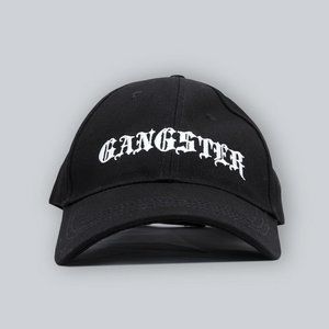 Gangster Logo Baseball Cap - Black